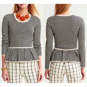 Banana Republic, Women's Black and White Checkered Sweater